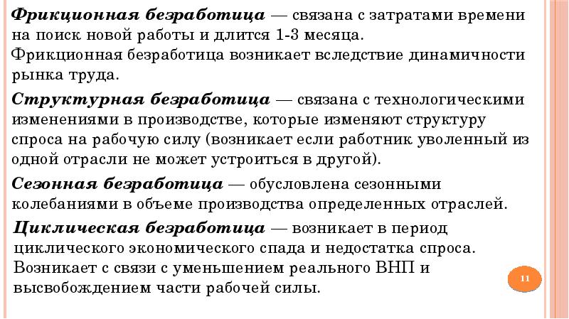 Безработица профсоюзы презентация 10 класс