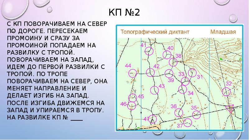 Топографический диктант