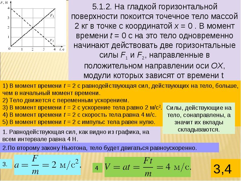 На гладком горизонтальном. Механическое равновесие формулы. Тело покоится график. Масса точечного тела. Еслр масса двух точечных тел.