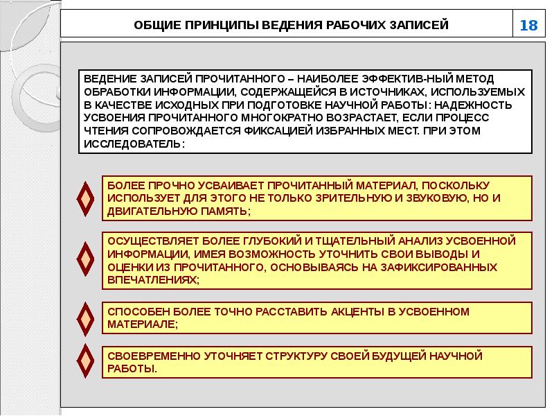 Работа с научной литературой презентация