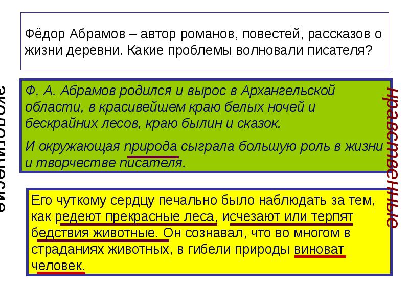 Абрамов о чем плачут лошади презентация 7 класс