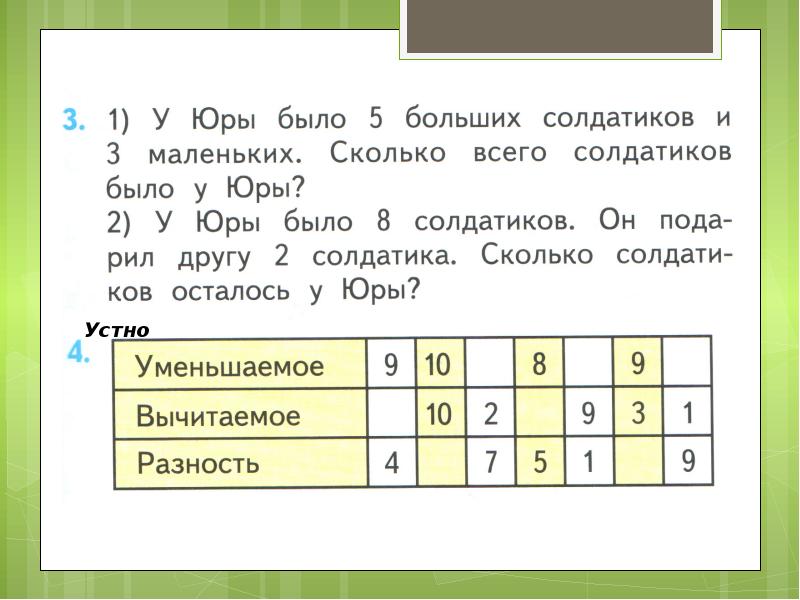 Подготовка к введению задач в два действия 1 класс школа россии презентация