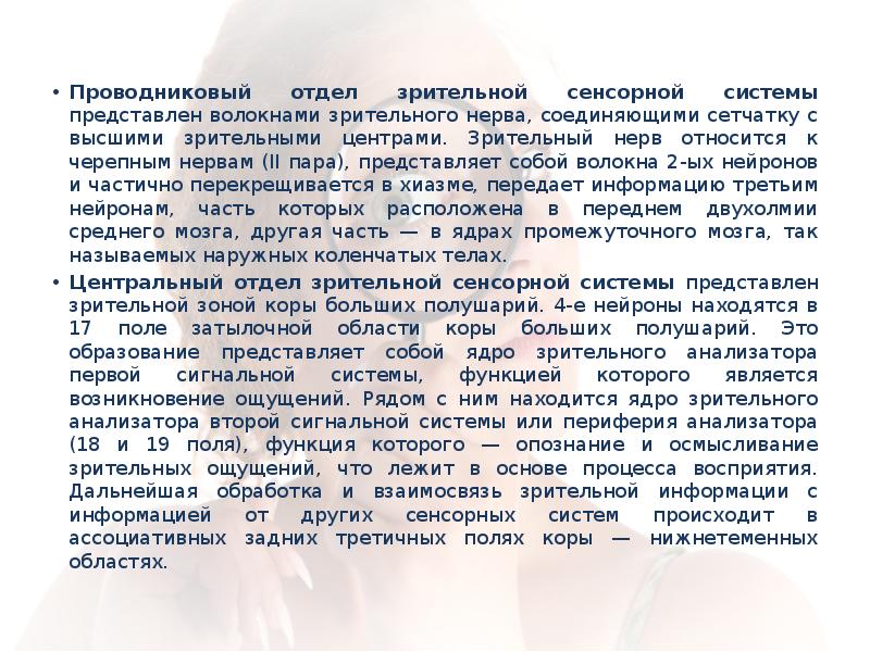 Проводниковый отдел зрительной системы. Возрастные особенности зрительной сенсорной системы. Проводниковый отдел зрительной сенсорной системы. Картинка возрастные особенности зрительной сенсорной...