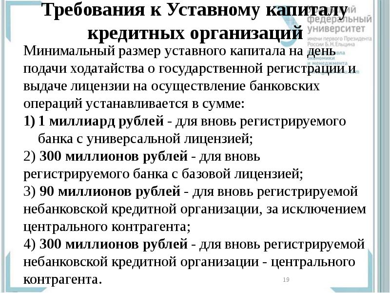 Минимальный уставный капитал