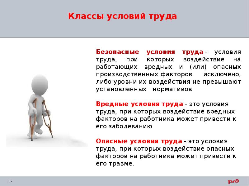 Классы условий труда Классы условий труда