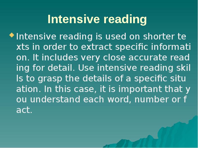 Reading Skills