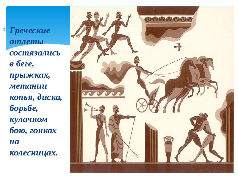 История 5 рисунок. Атлеты древней Греции. Олимпийские игры в древней Греции атлеты. Олимпийцы в древней Греции рисунки. 1 Олимпийские игры в древней Греции.