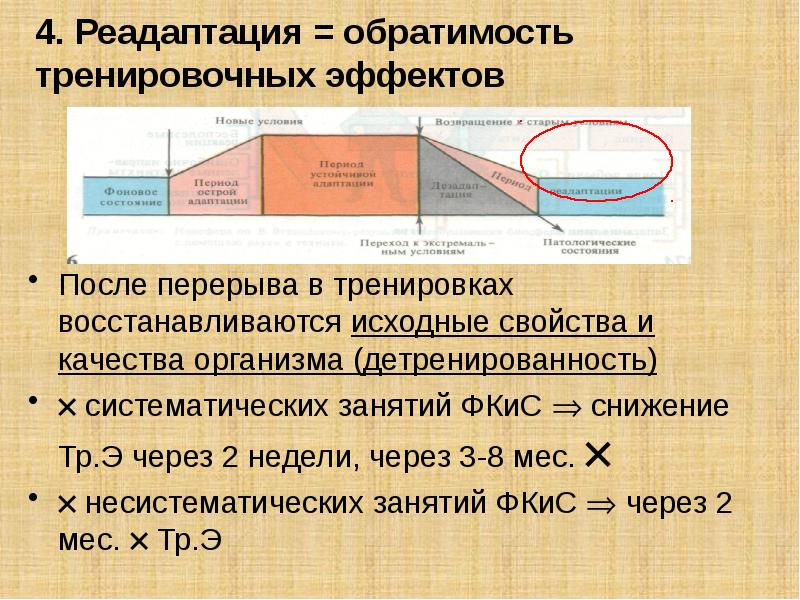 Адаптация к физическим нагрузкам презентация