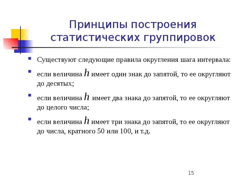 Виды статистических группировок презентация