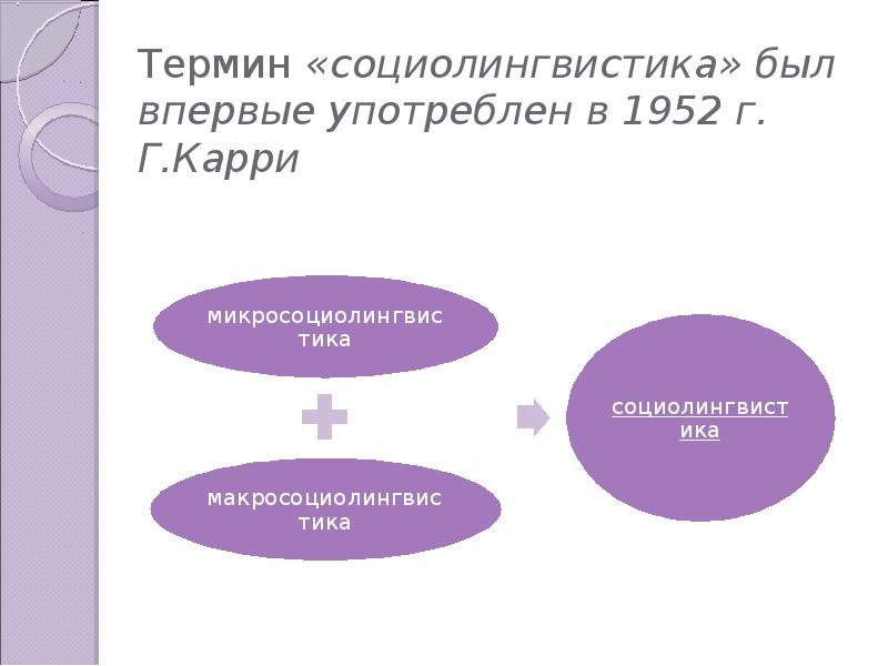 Основные понятия социолингвистики презентация