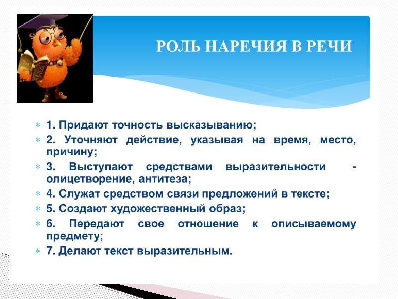 Употребление наречий в речи 6 класс презентация