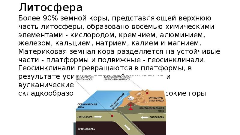 Описание литосферы по плану