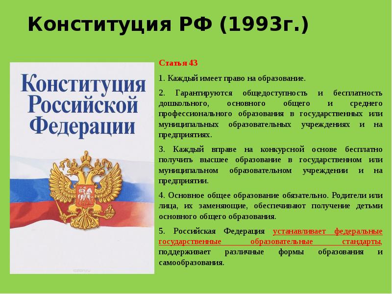 Проект конституции 1993г