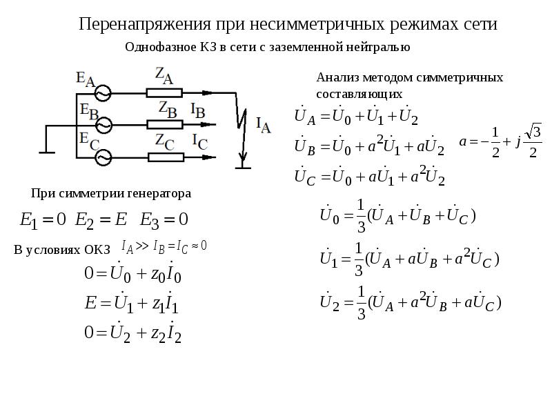 Линейное перенапряжения. Перенапряжение электричества. Классификация перенапряжений. Систематические перенапряжения. Расчет несимметричных режимов.