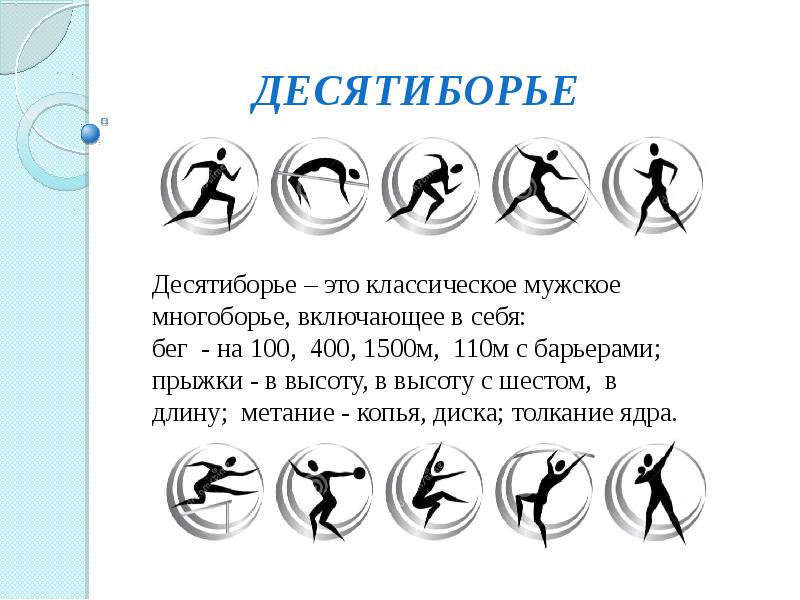 Десятиборье в легкой атлетике презентация