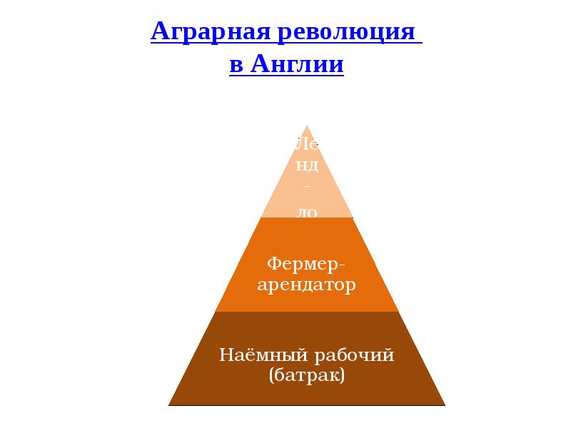 Схема социальная структура английской деревни после аграрной революции