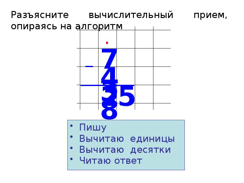 Единицы уменьшаемого