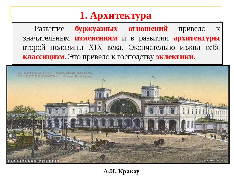 Архитектура россии во второй половине 19 века презентация