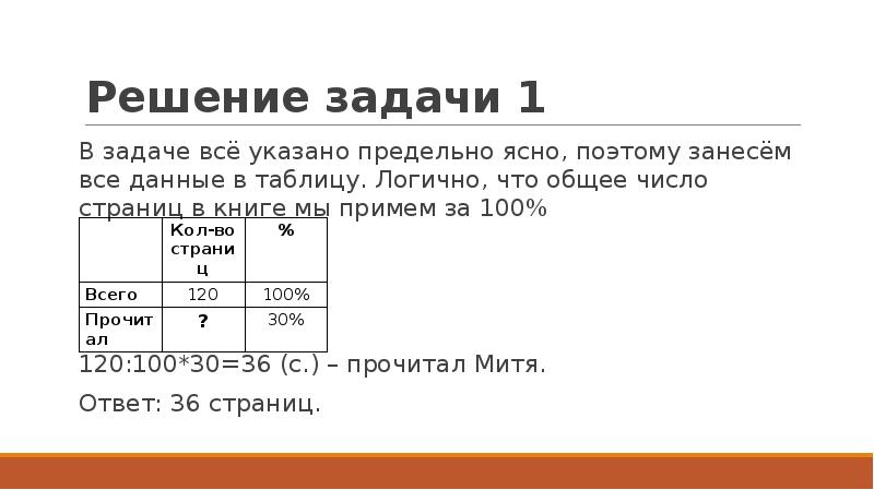 Решение задачи 1 В задаче всё указано предельно ясно, поэтому занесём