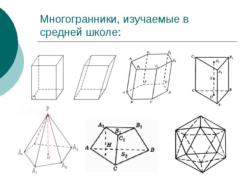 Проект на тему геометрия многогранников