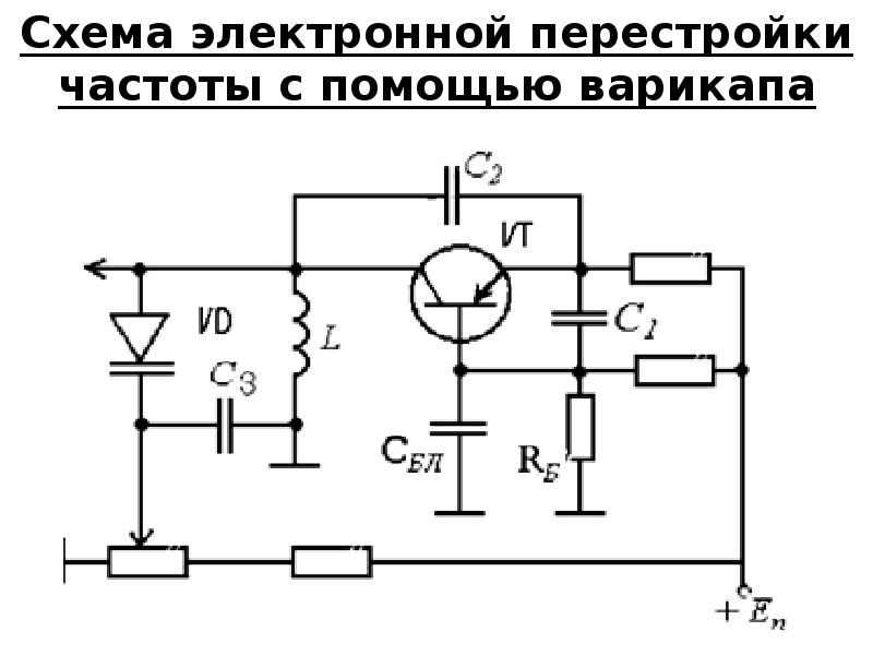 Схемы включения варикапа