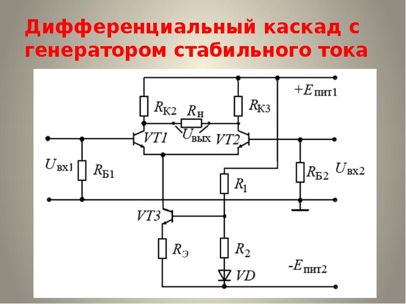 Дифференциальный усилитель презентация