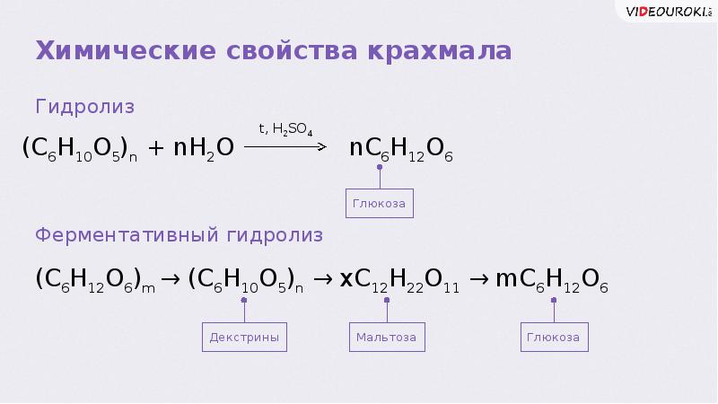 Полисахариды химические свойства