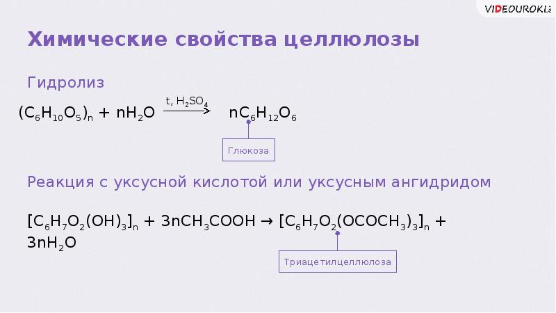 Полисахариды химические свойства