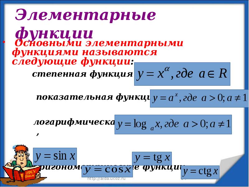 Элементарные функции