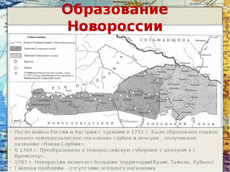 Начало освоения новороссии и крыма 8 класс план