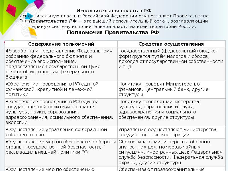 План правительство рф обществознание