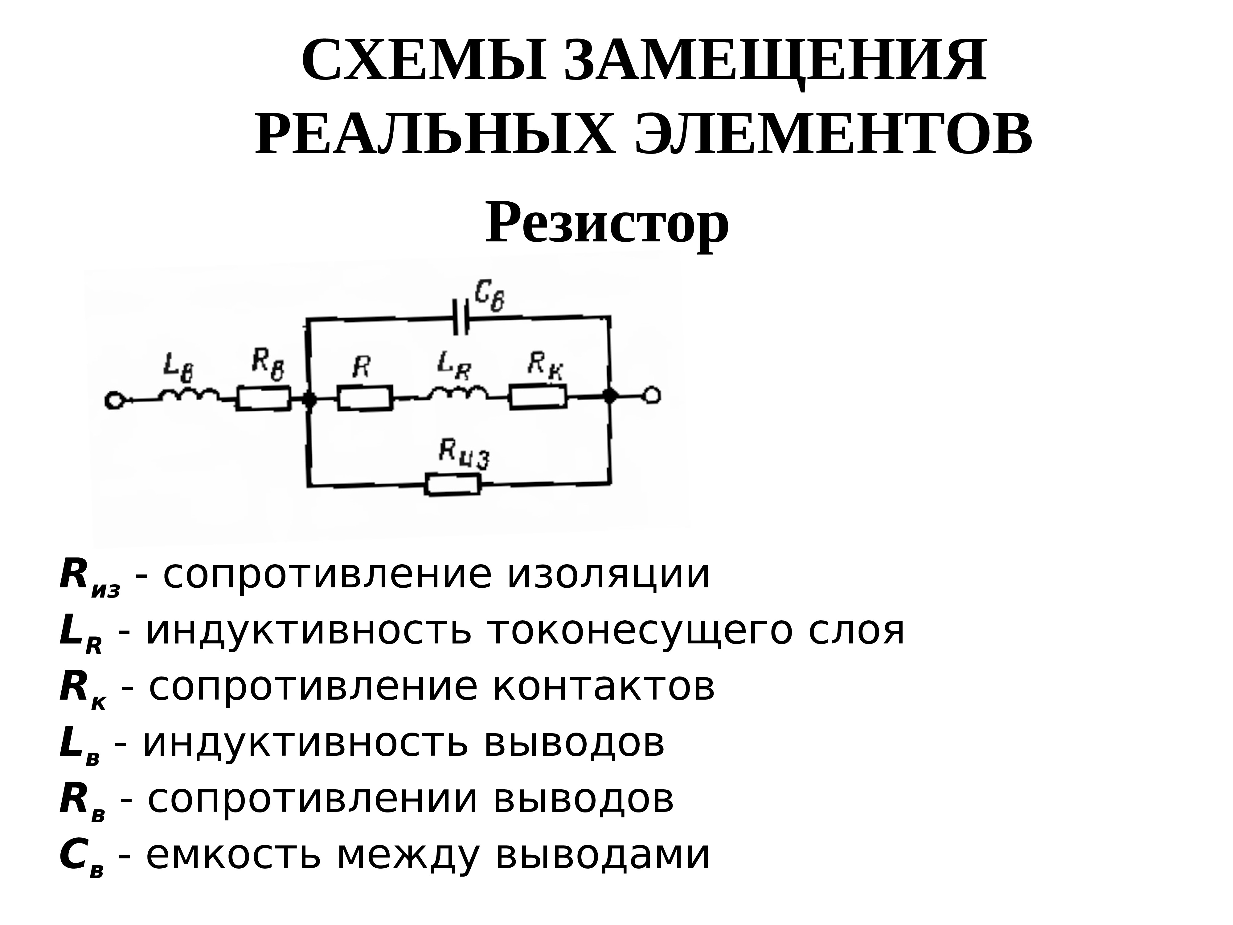 Схема замещения антенны