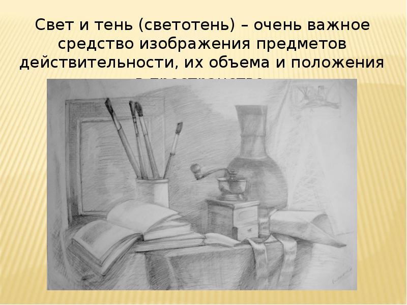 Освещение свет и тень изо 6 класс презентация