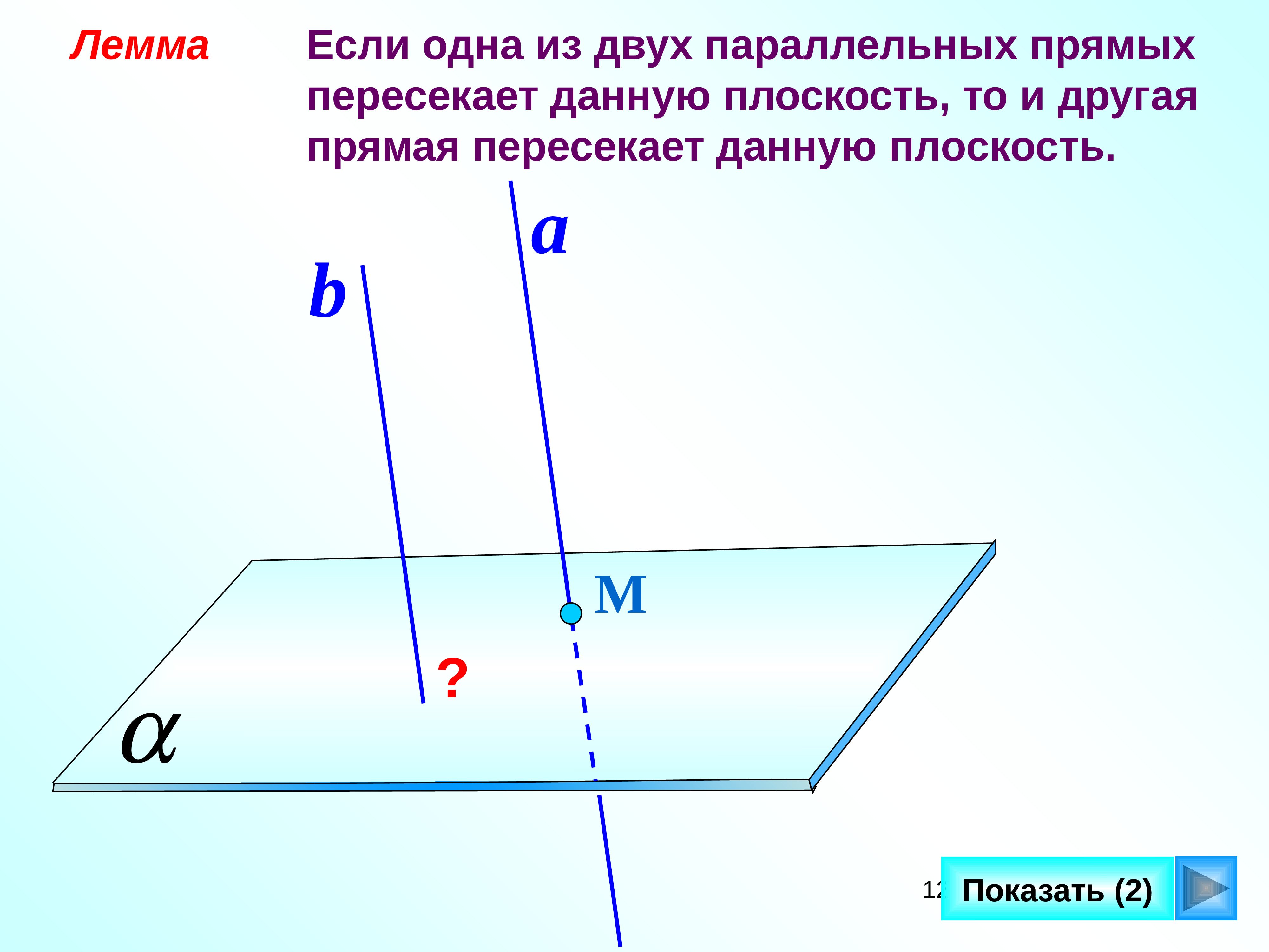 Параллельные прямые в пространстве рисунок