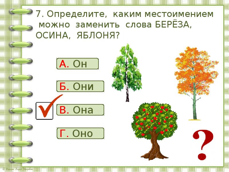 Составь схему рассуждений по задаче начиная рассуждать от вопроса береза тополь дуб