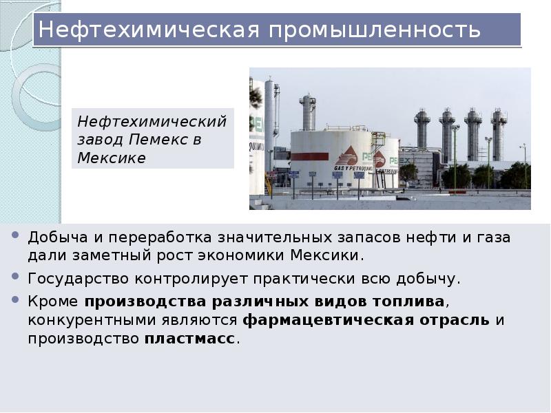 Характеристика нефтехимии