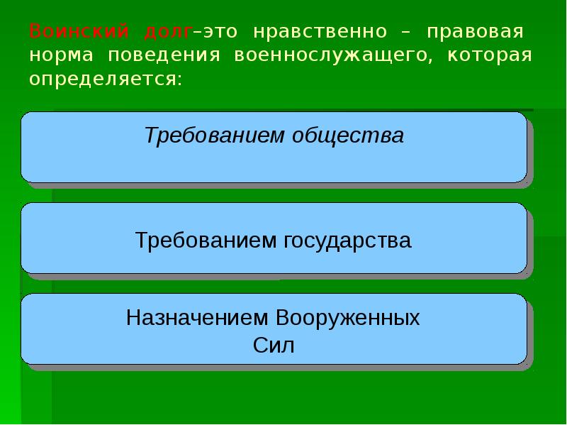 Проект воинский долг