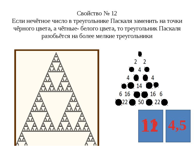 Треугольник паскаля презентация