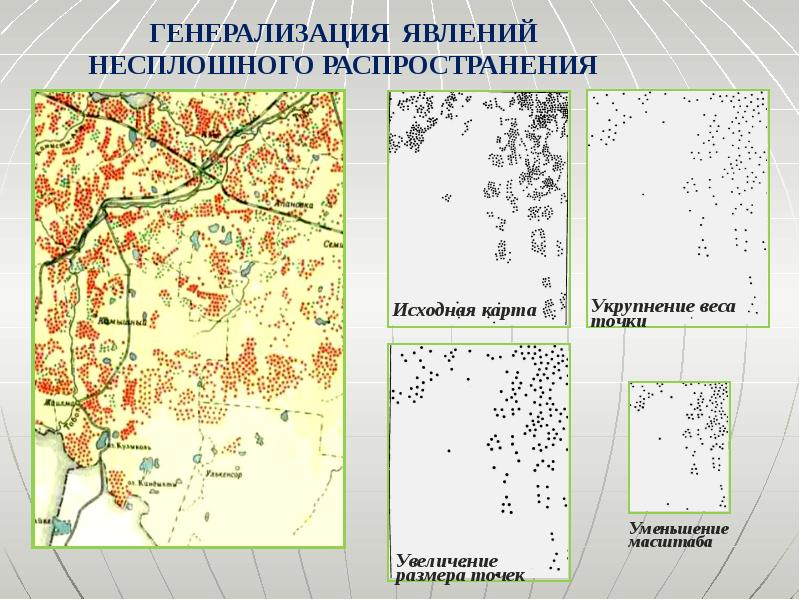 К факторам определяющим степень генерализации изображения на карте относятся