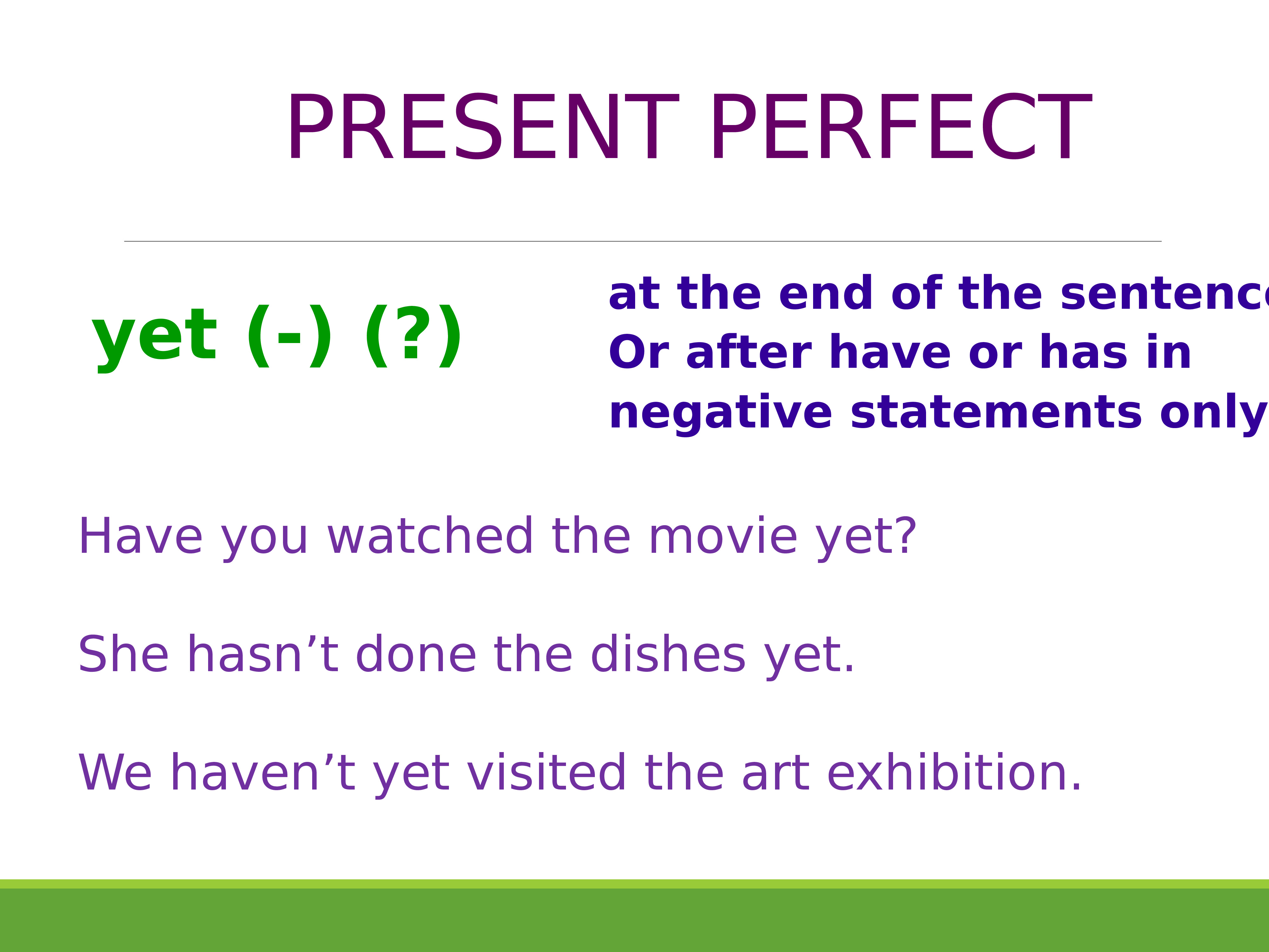 Like в present perfect