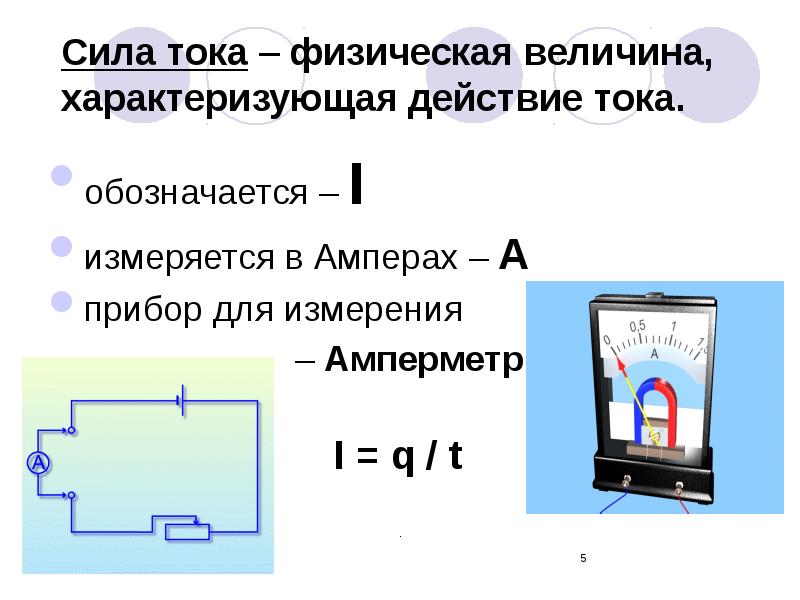 Законы постоянного тока 10 класс презентация