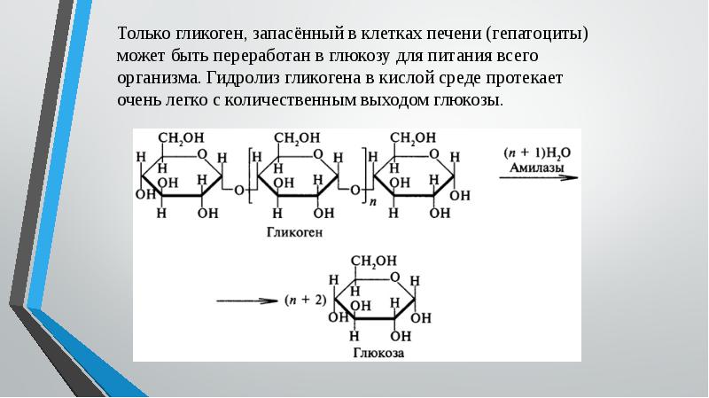 Гликоген презентация по химии 10 класс