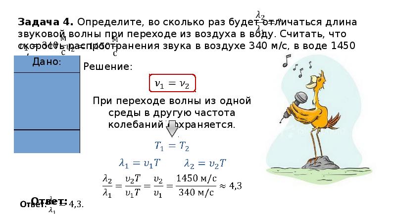 Волны решение задач