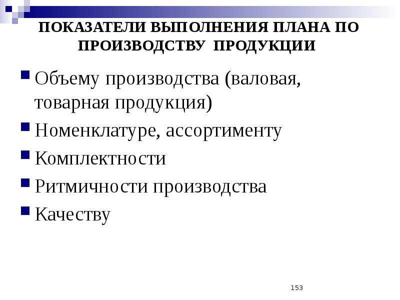 Выполнение плана по производству продукции