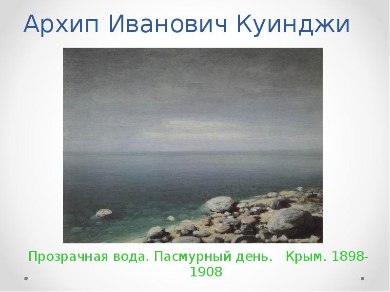 Архип иванович куинджи после дождя список картин архипа ивановича куинджи