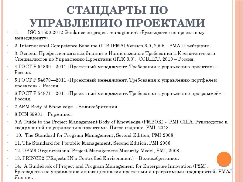 Iso 21500 2012 руководство по управлению проектами