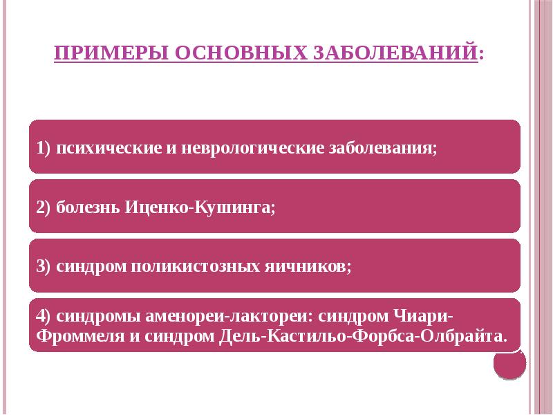 Заболевание общего профиля