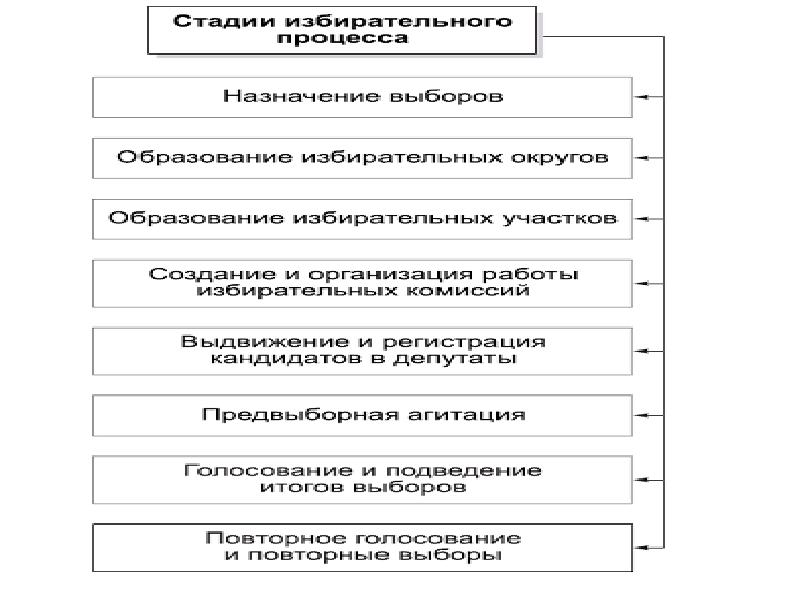 Избирательный процесс и избирательная система план