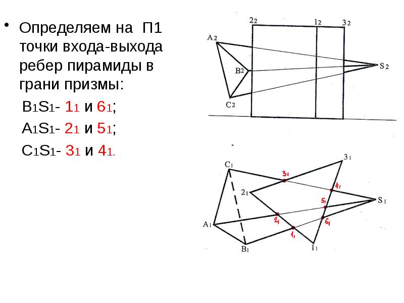 Видимость ребер призмы определена правильно на рисунке