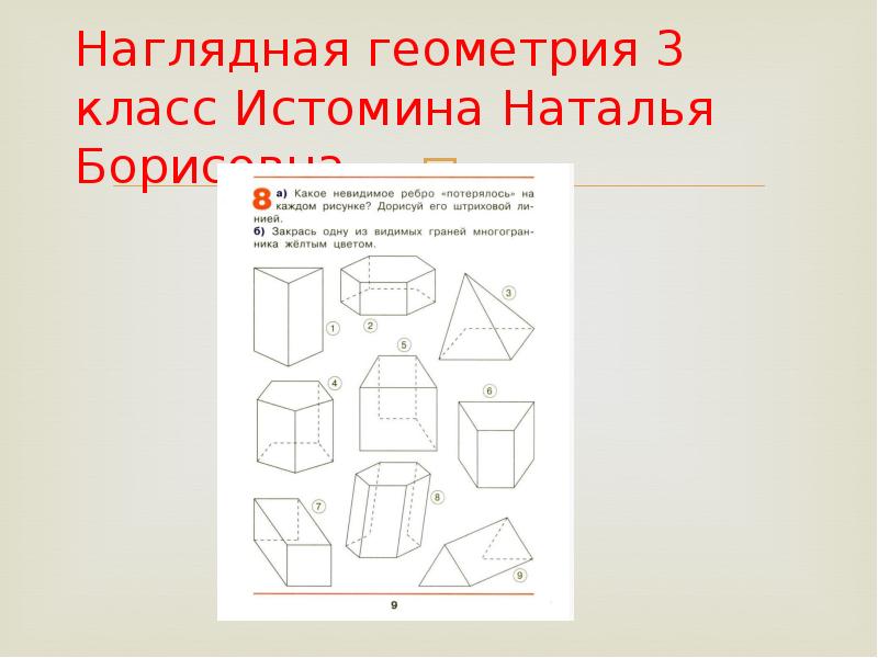 Геометрия 3 класс. Наглядная геометрия 3 класс Истомина Наталья Борисовна. Наглядная геометрия 3 класс. Ненаглядная геометрия 3 класс. Наглядная стереометрия.